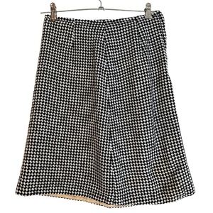 Vintage Bronson of California Knitted Houndstooth Black/white Skirt [US S/M]